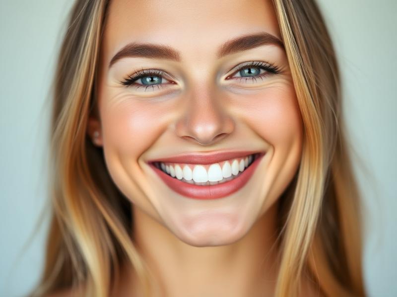 Beautiful smile after teeth whitening